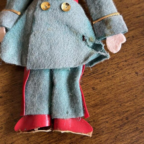 Vintage Russian felt soldier Christmas ornament plus - Picture 6 of 10